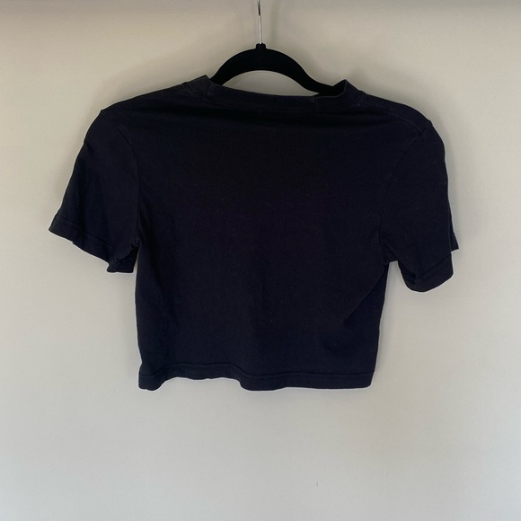 NIKE Black Floral Crop Top Tee - Picture 2 of 7